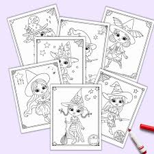 Print our free thanksgiving coloring pages to keep kids of all ages entertained this novem. 19 Free Printable Cute Halloween Witch Coloring Pages The Artisan Life