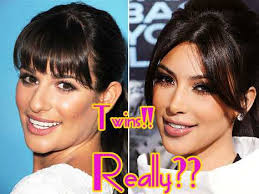 Lea Michele y Kim Kim Kardashian
