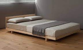 kobe low bed solid wood natural bed company japanese style bed headboards for beds japanese bed