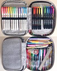 Updated What S Currently In My Kipling 100 Pens Case I Swapped Out My Fineliners Because I N Diy Pencil Case Pencil Case Organization Kipling 100 Pens Case