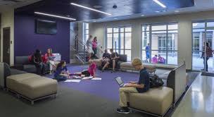 Alvarado Jr High School Alvarado Tx Swift Lounge Seating And Tables In Collaborative Open Space National Junior High School Lounge Seating Learning Spaces