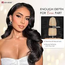 Amazon.com : WIGNEE U Part Body Wave Human Hair Wig 100% Unprocessed 12A  Grade Brazilian Virgin Hair 16 Inch V Part Glueless Human Hair Body Wave  Wigs ...