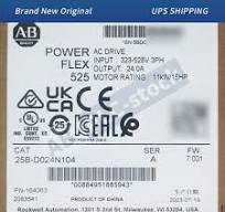 New Sealed Allen-Bradley 25B-D024N104 PowerFlex 525 11kW (15Hp) AC Drive 3  Phase | eBay
