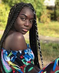 Black And White Braids On Dark Skin Dark Skin Luv Blackbarbix Dark Skin Women Beautiful Dark Skinned Women Beautiful Dark Skin