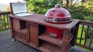 Custom Grill Table Or Grill Cart For Big Green Egg Kamado Etsy Grill Table Custom Grill Outdoor Kitchen