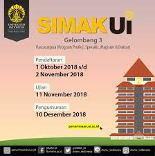 Saya resmi menjadi mahasiswa feb ui setelah melalui ujian simak. Pendaftaran Simak Ui Gelombang 3 Universitas Indonesia Facebook