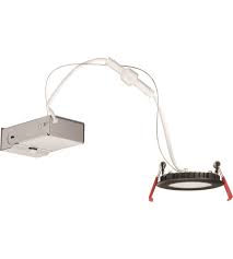 Lithonia Lighting Wf3 Led 30k Mb M6 Wafer Ultra Thin Integrated Led Board Matte Black Recessed Ceiling Light