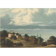 View from Malabar Hill (Aquatint) – Red ...