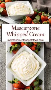 Strawberries And Mascarpone Whipped Cream Recipe In 2020 Recipes With Whipping Cream Whipped Topping Recipe Recipes With Mascarpone Cheese