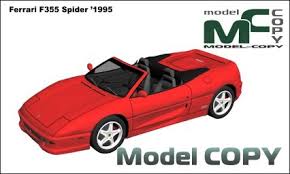 All main parts are separate objects. Ferrari F355 Spider 1995 3d Model 3ds 3dm Dwg Igs Max Obj Stl Ipt Ma Ferrari Scale Models Model