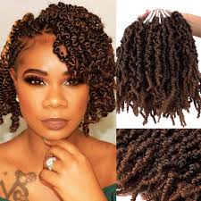 If you have any longer layers that didn't make it into the fishtail, braid them into a step 2: Amazon Com 3 Packs Short Curly Spring Pre Twisted Braids Synthetic Crochet Hair Extensions 10 Inch 15 Strands Pack Ombre Crochet Twist Braids Fiber Fluffy Curly Twist Braiding Hair Bulk T1b 30 Beauty