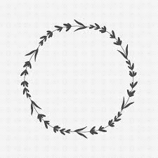 Floral Laurel Wreath Svg Files Flower Border Svg Circle Etsy In 2020 Monogram Frame Circle Monogram Floral Wreaths Illustration