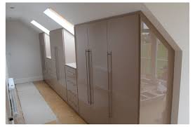 Luxury Loft Bedrooms Angled Fitted Wardrobes Loft Bedroom Storage Loftbedroomsto Loft Conversion Wardrobes Fitted Bedroom Furniture Loft Conversion Bedroom