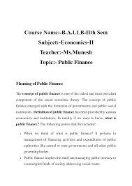 The development of public finance is connected with economic mechanisms that 2