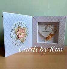 Wedding card boxes are made from a range of materials and designs to ensure the cards are delivered in the best way possible. Wedding Card Shadow Box Made By Kim Wedding Invitations Sweet Wedding Card Diy Wedding Day Cards
