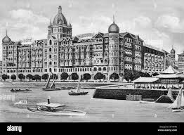 Taj mahal hotel mumbai Black and White ...