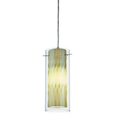Lithonia Lighting Zentro Seaweed 1 Light Green Mini Pendant With Compact Quad Tube Lamp 11990 Gg M4 The Home Depot Lithonia Lighting Tube Lamp Lamp