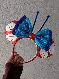 Lilo Stitch Mouse Ears Mouse Ears Custom Ears Gift For Etsy Diy Mickey Mouse Ears Diy Mickey Ears Disney Minnie Mouse Ears