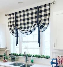 Black And White Buffalo Check Kitchen Curtains 7 Buffalo Plaid Patterns You Will Love Tie Up Shades Kitchen Curtains Home Decor