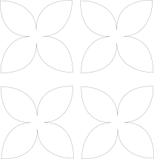 Print off the free petal template, it's a 13 page document so make sure you have enough paper in your printer. 4 Petal Piece Flower Template Free Download