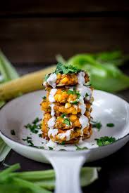 They are great served with salad when this happens, i whip up a small batch of crunchy mashed potato cakes, or whip up up a batch of. Spicy Corn Fritters With Cilantro Cream Feasting At Home
