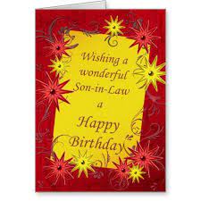 De Kaart Van De Verjaardag Voor Een Schoonzoon Zazzle Nl Belated Birthday Card Belated Birthday Greetings Happy 64 Birthday