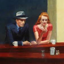 nighthawks detail 1942 by edward hopper the art institute of chicago edward hopper edward hopper paintings hopper art