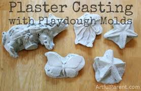 Plaster Casting For Kids With Playdough Molds Plaster Cast Plaster It Cast