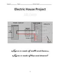 For this project, you will construct and wire a model house according to the requirements below. Electric House Project Project Based Learning By Rite Sci Ed Tpt