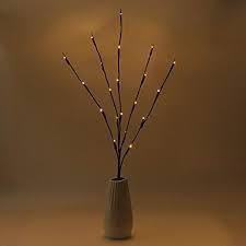 Bloomwin 1pack Willow Twig Lights 30in Battery Powered Decorative Twig Branch Tree Lights 20led Warm White Li Twig Lights Branch Decor Decorative Twig Branches