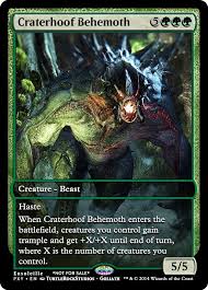 Magic The Gathering Craterhoof Behemoth 2 Mtg Altered Art The Gathering Magic The Gathering Cards