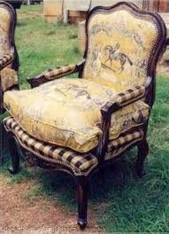 French Bergere Chairs Are My Favorites And This Chair With The Buffalo Check And Toile Is Especially Nice French Country Decorating Chair French Bergere Chairs