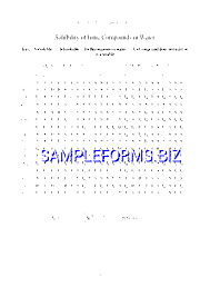 Solubility Of Ionic Compounds In Water Pdf Free 1 Pages