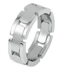 Silver Flexible Chain Link Wedding Band Size 10 Mens Jewelry Jewelry Repair Men S Rings