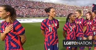 The us olympic women's soccer team is stacked — meet the players headed to tokyo. Conservatives Accuse Us Women S Soccer Team Of Disrespecting The Flag They Didn T Lgbtq Nation
