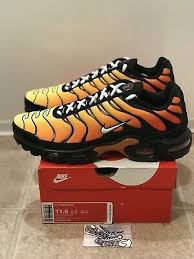 Nike Air Max Plus Men Black Ebay Sponsored New Nike Air Max Plus Og Tn Tiger Sunset Orange Black 852630 040 Mens Size 11 5 Air Max Plus Air Max Sport Shoes