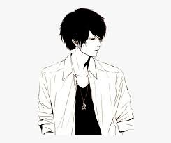 Download free anime wallpapers, pictures, and desktop backgrounds. Anime Boy With Black Hair Anime Boy Black And White Drawing Hd Png Download Transparent Png Image Pngitem