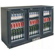 Desserte De Bar 1350mm 3 Portes Vitrees Et En Skinplate Noir Porte Vitree Bar Frigo Bar