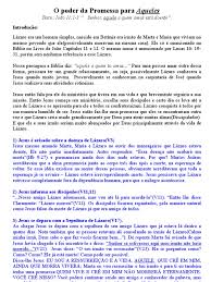 Aos 32 anos, lázaro já tinha extensa ficha criminal, fugiu três vezes da prisão e era acusado de diversos crimes desde 2007. O Poder Da Promessa Joao 11 1 3 Ministerio De Jesus Jesus