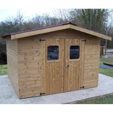 Welches holz eignet sich für ein gartenhaus? Gartenhaus Thermabri Aus Massivholz Von 10 33 M2 Mit Dach Dach Onduline Habrita
