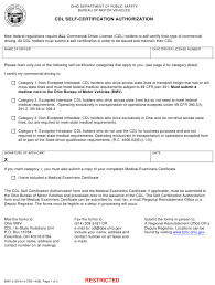 The dmv will accept the dac as identification for nevada dmv forms where signatures must be witnessed. Form Bmv2159 Download Printable Pdf Or Fill Online Cdl Self Certification Authorization Ohio Templateroller