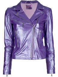 House Of Matching Colours House Jacket Farfetch Com Purple Jacket Purple Leather Jacket House Jacket