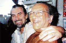 George Harrison and Ravi Shankar, India, late 1995/early 1996. Photo: India  Today. "I was exhilarated at the prospect of meeting...