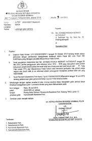 Surat undangan merupakan surat yang dibuat dalam rangka mengajak seseorang atau pihak tertentu untuk menghadiri suatu acara. Contoh Surat Biasa Polri
