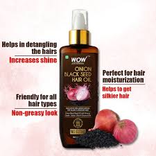 Black seed oil is exceptionally good for the hair and skin. Wow Skin Science Onion Black Seed Hair Oil Controls Hair Fall No M Buywow