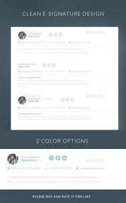 Simple E Mail E Signature Email Signature Design E Signature Email Signature Templates