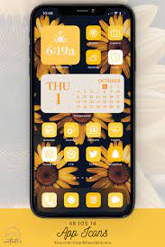 Ios 14 Icons Yellow Yellow App Icons Ios 14 Aesthetic Iphone Icons Iphone Icon Yellow Iphone Organize Apps On Iphone