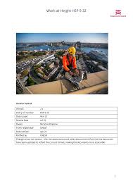 HSP 9.32 Work at Height V2.0 Apr21