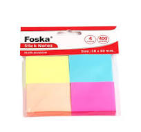 Foska Color Adhesive Sticky Sets Memo Notes Pad Paper Page Marker Sticky  Notes for Office School