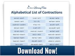 How To Teach Contractions Free Downloads